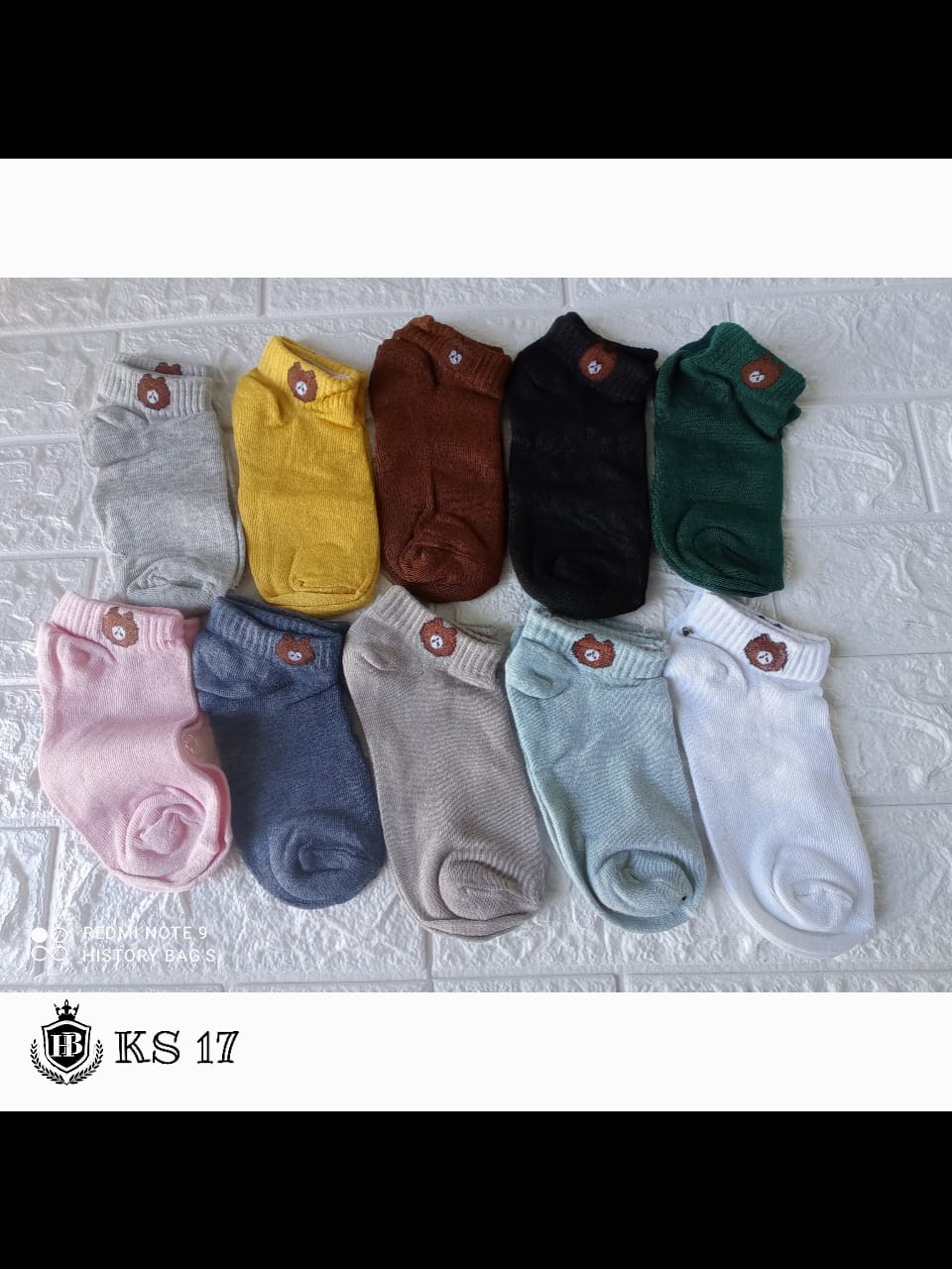 KAOS KAKI LOGO BROWN