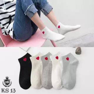 KAOS KAKI LOVE LOGO SAMPING