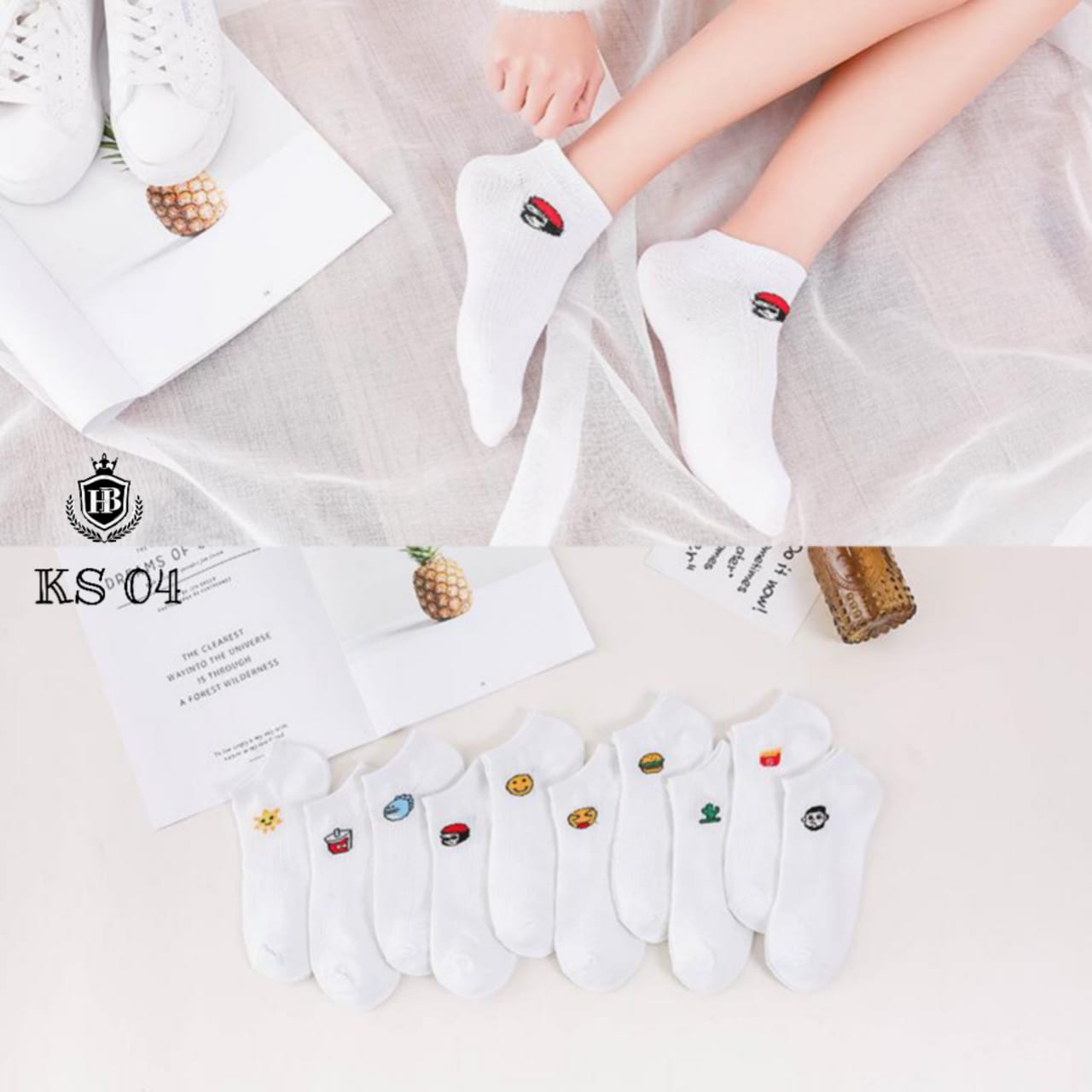 KAOS KAKI PUTIH LOGO