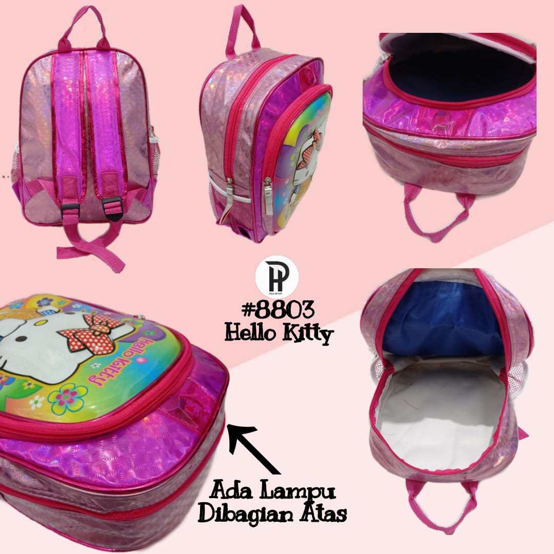 RANSEL ANAK LAMPU 8803 HELLO KITTY